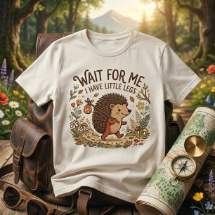 T-shirt En Tri-matière Petit Hérisson Mignon Voyageur aux Petites Pattes