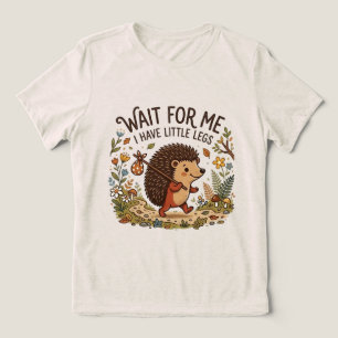 T-shirt En Tri-matière Petit Hérisson Mignon Voyageur aux Petites Pattes