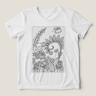 T-shirt En Tri-matière Petite grenouille sur un champignon