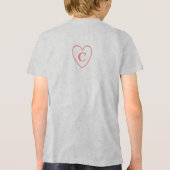 T-shirt En Tri-matière Petite Soeur Baby Nom et Faire-part Monogramme T- (Verso)