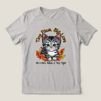 T-shirt En Tri-matière Petites pattes, Grand Amour (Adoptez un chaton)