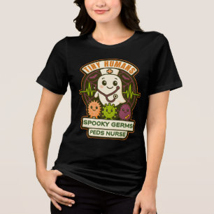 T-shirt En Tri-matière Petits humains Germes Éffrayants — Peds Infirmier