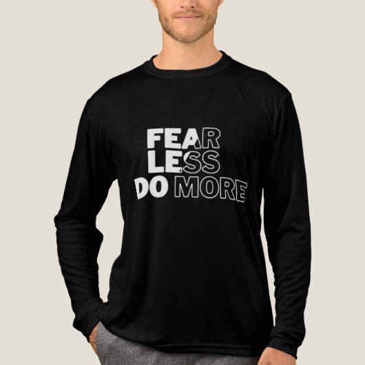 T-shirt En Tri-matière "Peur moins faire plus" Motivationnel Hommes (Recto)