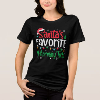 T-shirt En Tri-matière Pharmacie Noël Père Noël favori