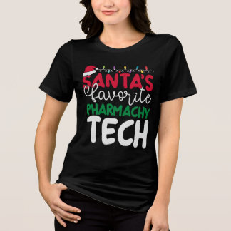 T-shirt En Tri-matière Pharmacie Noël Père Noël Préférée Technologie Phar