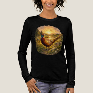 T-shirt En Tri-matière Pheasant Sunset Hunting Bird Wildlife Gift