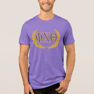 T-shirt En Tri-matière Phi Chi Theta Grecques avec Couronne