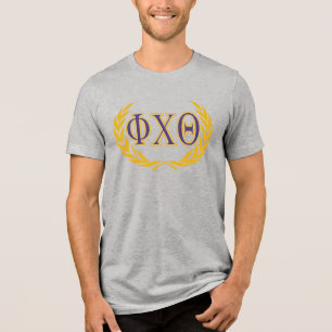 T-shirt En Tri-matière Phi Chi Theta Grecques avec Couronne