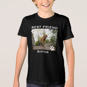 T-shirt En Tri-matière Photo de chien ami le plus fidèle personnalisé