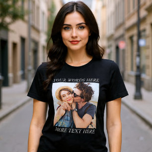 T-shirt En Tri-matière Photo et texte personnalisés