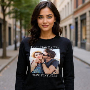 T-shirt En Tri-matière Photo et texte personnalisés