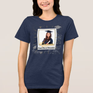 T-shirt En Tri-matière Photo Graduate Graduate Graduate Fier Papa Maman P