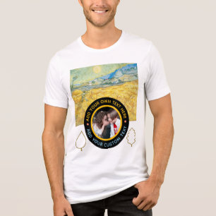 T-shirt En Tri-matière Photo-Texte personnalisé - Van Gogh Art Anniversai