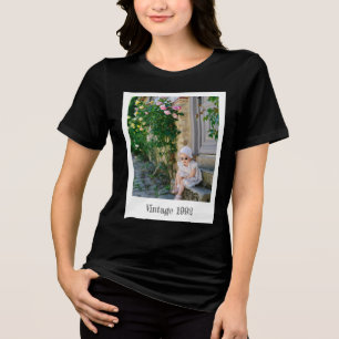 T-shirt En Tri-matière Photo Vintage Personnalisé Et Anniversaire Nostalg