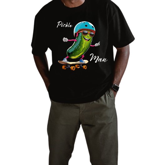 T-shirt En Tri-matière Pickle Man Patinage AI Art