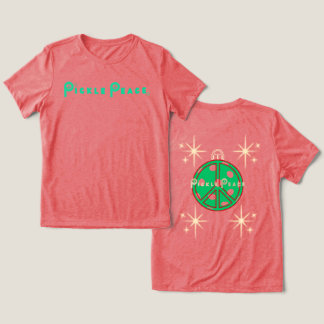 T-shirt En Tri-matière pickle peace christmas ball T shirt