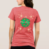 T-shirt En Tri-matière pickle peace christmas ball T shirt (Verso)