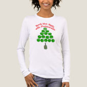 T-shirt En Tri-matière Pickleball Christmas Tree Deck the Halls (Recto)