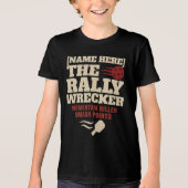 T-shirt En Tri-matière Pickleball Custom Name The Rally Wrecker (Recto)