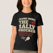 T-shirt En Tri-matière Pickleball Custom Name The Rally Wrecker (Recto)