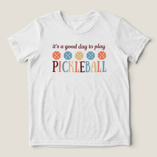 T-shirt En Tri-matière Pickleball Dit Citation Drôle (Design Recto)