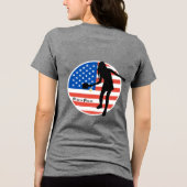 T-shirt En Tri-matière Pickleball T de Pickle Patriotique féminin par Pic (Verso)