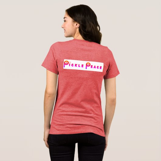 T-shirt En Tri-matière Pickleball T par Pickle Peace (Verso intégral)