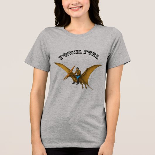 T-shirt En Tri-matière Pilote à cheval sur un Ptérosaur Dinosaure Volant (Recto)