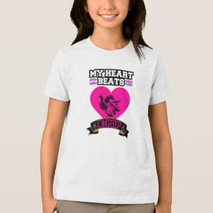 T-shirt En Tri-matière Pink Heart Idol chanter KPop Music Love Design