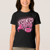 T-shirt En Tri-matière Pink & White Cheer Valentine's Day Shirt  (Recto)
