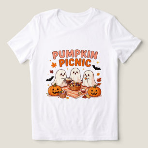 T-shirt En Tri-matière Pique-nique de citrouille fantôme mignon Halloween