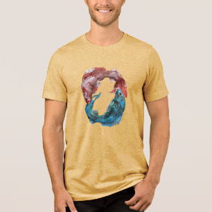 T-shirt En Tri-matière Pisces Poissons Zodiaque Horoscope Astrologie de l