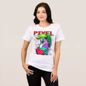 T-shirt En Tri-matière Pixel fille tuff (Recto plein)