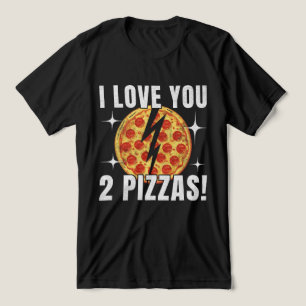 T-shirt En Tri-matière Pizza Cheesy Love Dire pour les couples et les gou