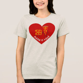 T-shirt En Tri-matière Pizza Est Amour Mignon Kawaii Pizza Couple Femmes