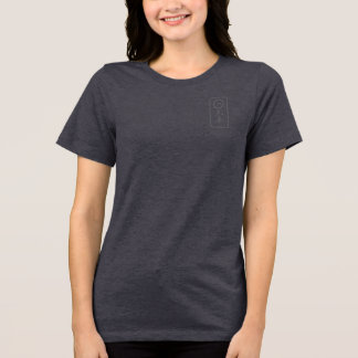 T-shirt En Tri-matière PJK Women's Grey Bella+Canvas / kanji & logo / 
