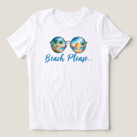 T-shirt En Tri-matière Plage (Design Recto)