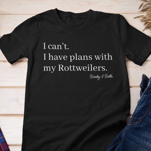 T-shirt En Tri-matière Plans mignons avec My Rottweiler Chien Maman Perso