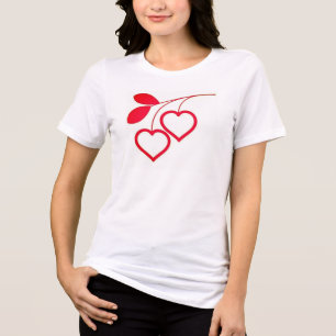 T-shirt En Tri-matière Plante Love Tee - Nature & Coeurs combinés!