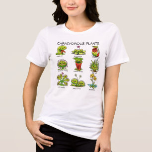 T-shirt En Tri-matière Plantes carnivores mignonnes