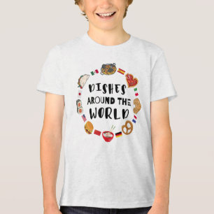 T-shirt En Tri-matière Plats du monde entier