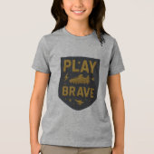 T-shirt En Tri-matière Play Brave Football Embroidered Design (Recto)