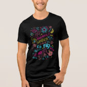 T-shirt En Tri-matière Playful Doodle Streetwear Tee – Neon Retro Style (Recto)