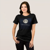 T-shirt En Tri-matière Pleine lune, alimentée par le clair de lune (Recto plein)