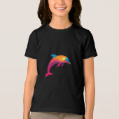 T-shirt En Tri-matière "Plongez dans le plaisir avec les dauphins !" (Recto)