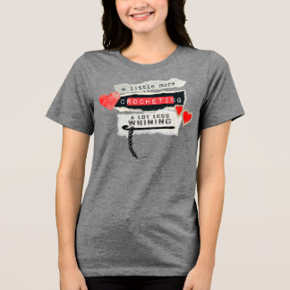 T-shirt En Tri-matière Plus de crochet moins de geignement crochet aiguil