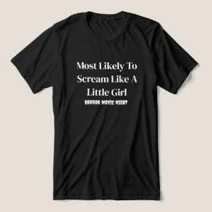 T-shirt En Tri-matière Plus susceptible de crier drôle noir
