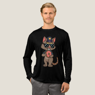 T-shirt En Tri-matière Police Cat - 90s Cartoon Donut Cop