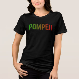 T-shirt En Tri-matière Pompeii Italy Minimal Typographic Design