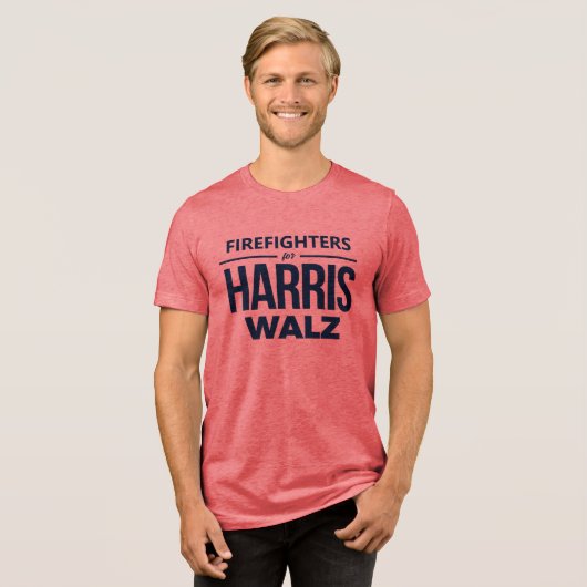 T-shirt En Tri-matière Pompiers pour Harris Walz (Recto plein)